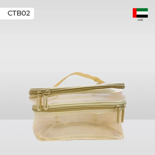 Cosmetic & Toiletry Bags- Gold